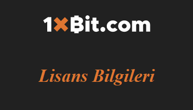 1xbit Lisans Bilgileri