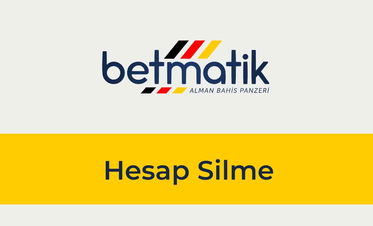 Betmatik Hesap Silme